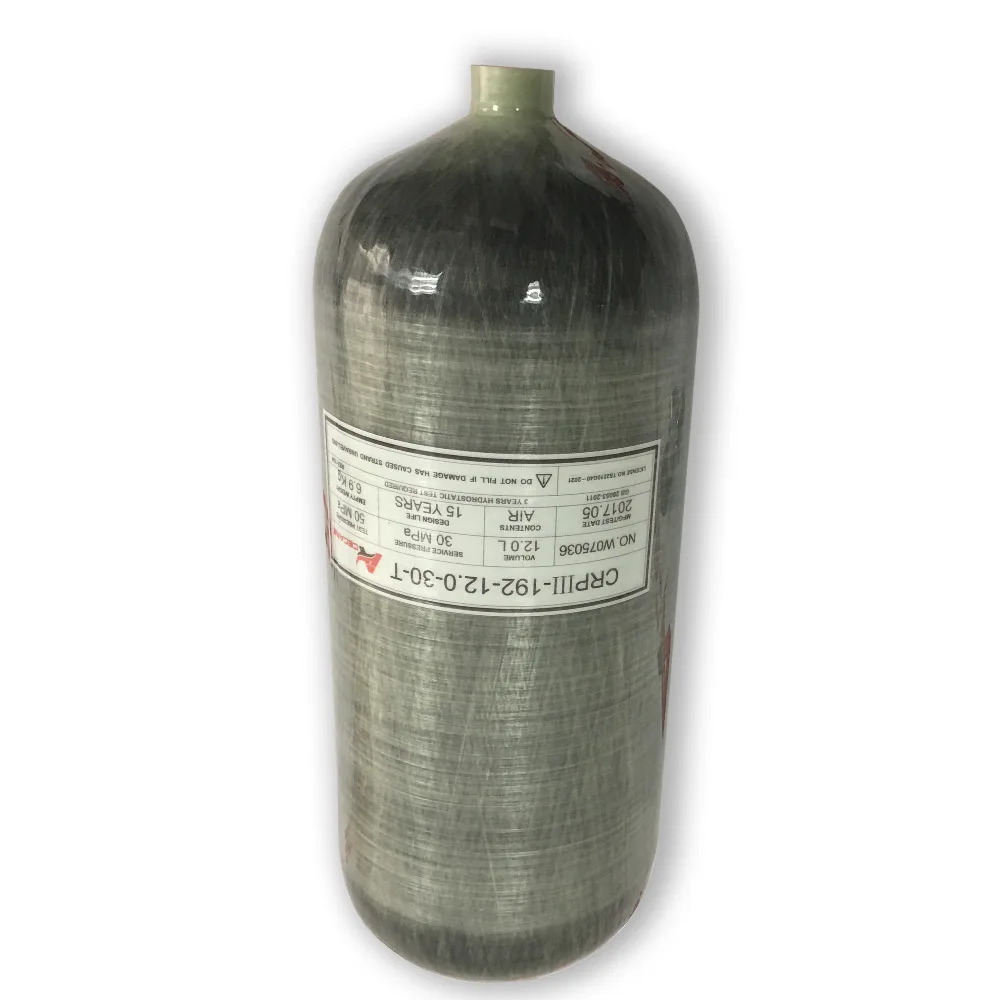 AC3120 новый резервуар для подводного плавания 12L 300Bar 4500Psi цилиндр дайвинга из