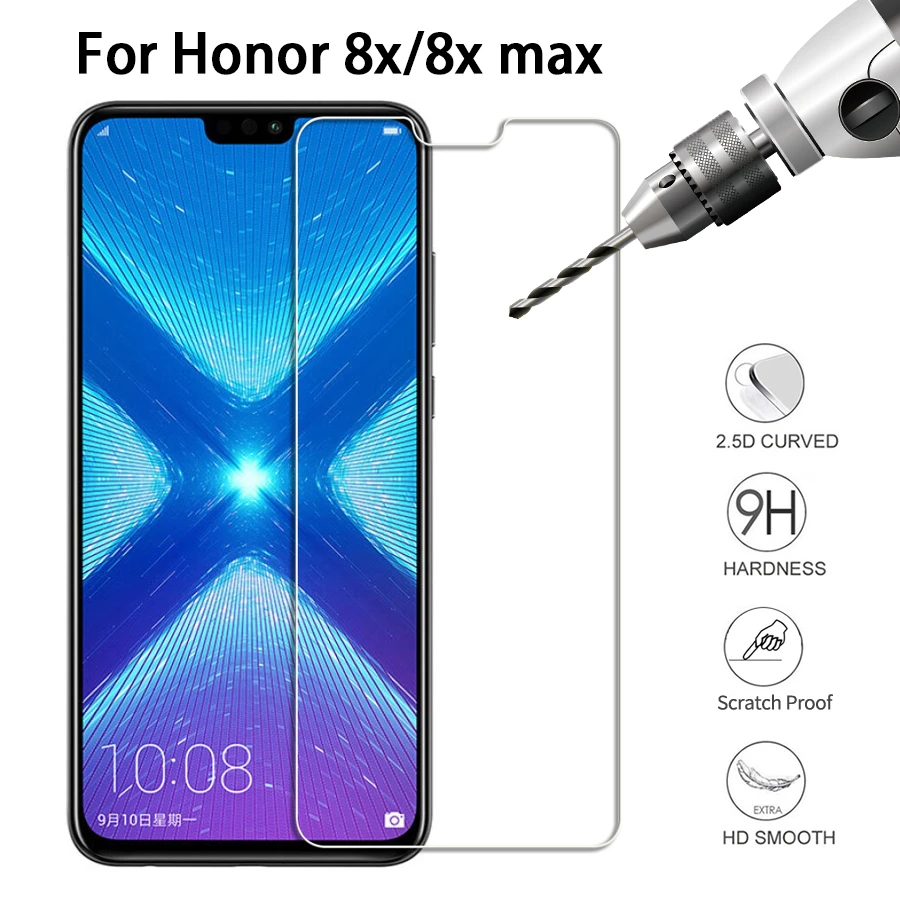 9H 2.5D Tempered Glass For Honor 8x Screen Protector Glass For Huawei