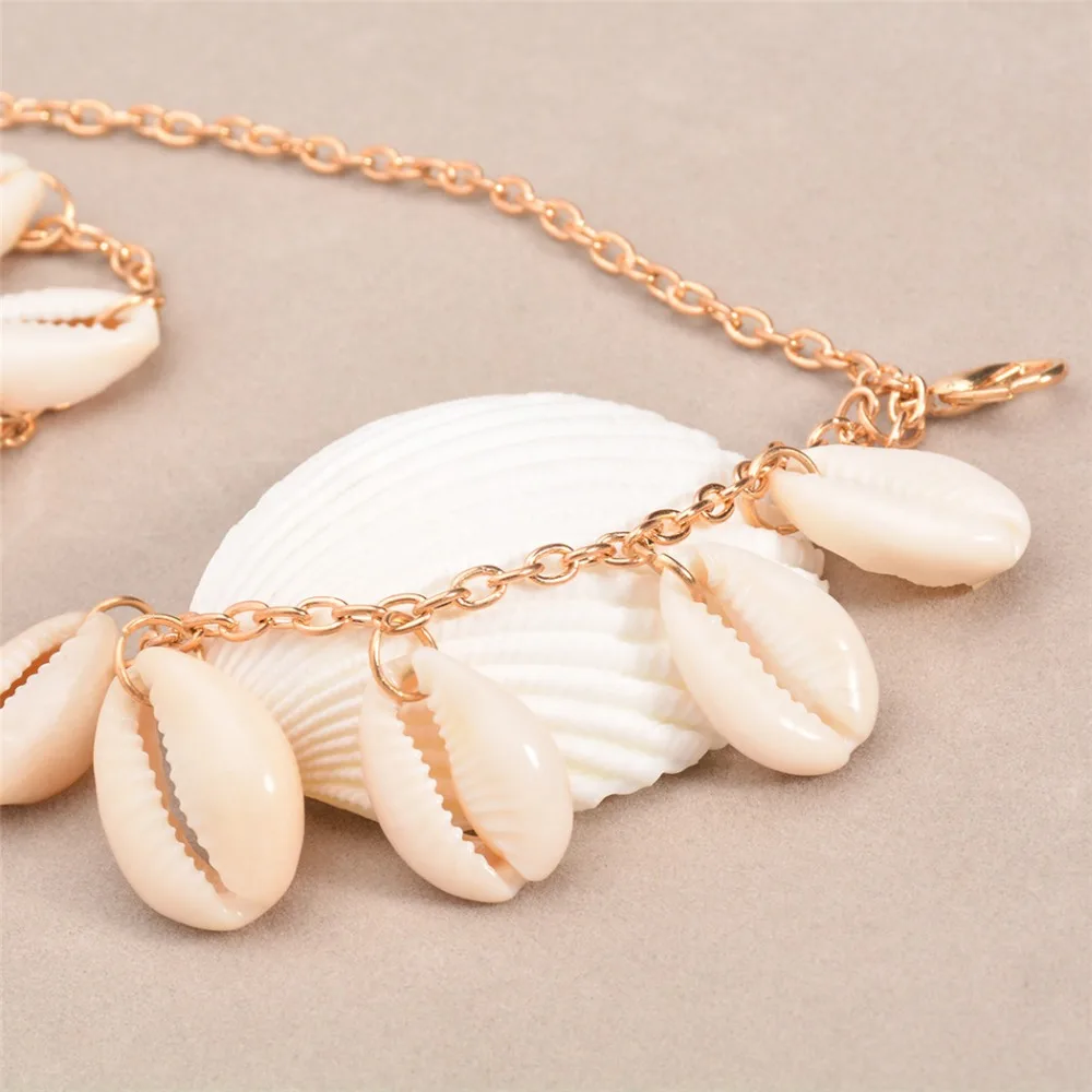 Head Chain Women Fashion Metal Shell Jewelry Headband Head Piece Hair band