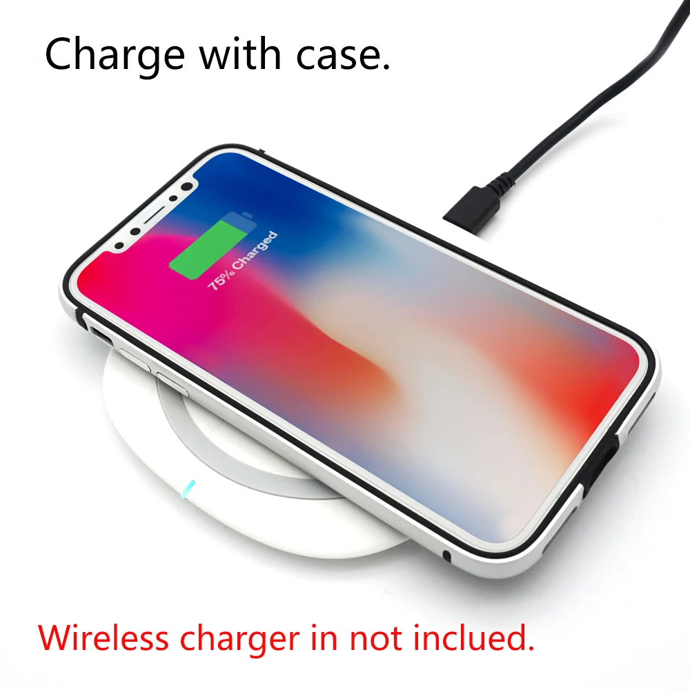 Ascromy For iPhone X Bumper Case Protective Aluminum Metal Bumper Frame For Apple iPhone X 10 iPhonex with Back Protecter Coque (17)
