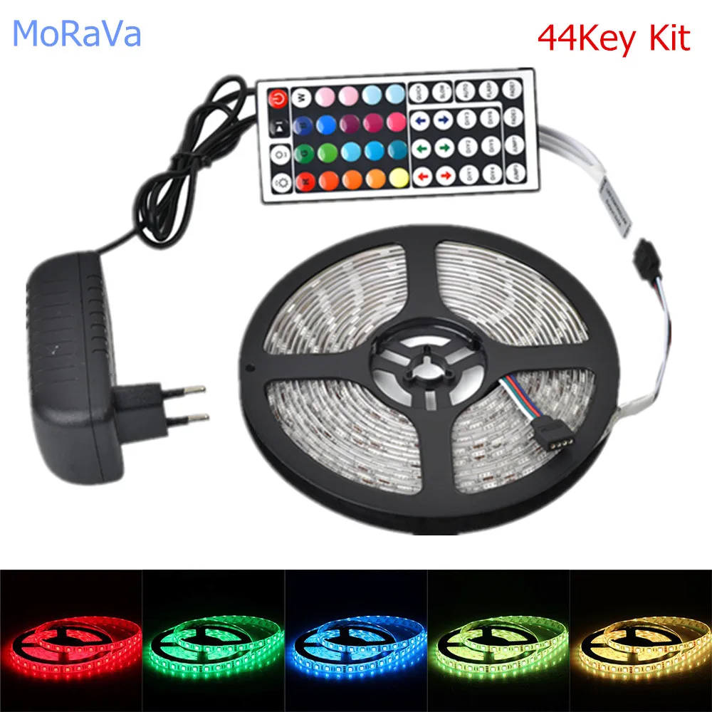 Светодиодная лента 1 м 5 10 12 в 5050 RGB IR RF беспроводная светодиодная с wi fi для спальни