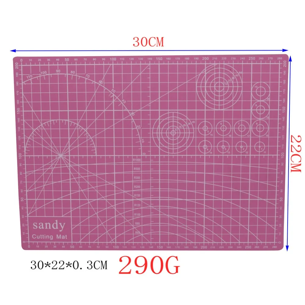 Хорошее качество 1 шт. коврик для резки 30*22*0,3 см розовый внешний швейные инструменты DIY аксессуар