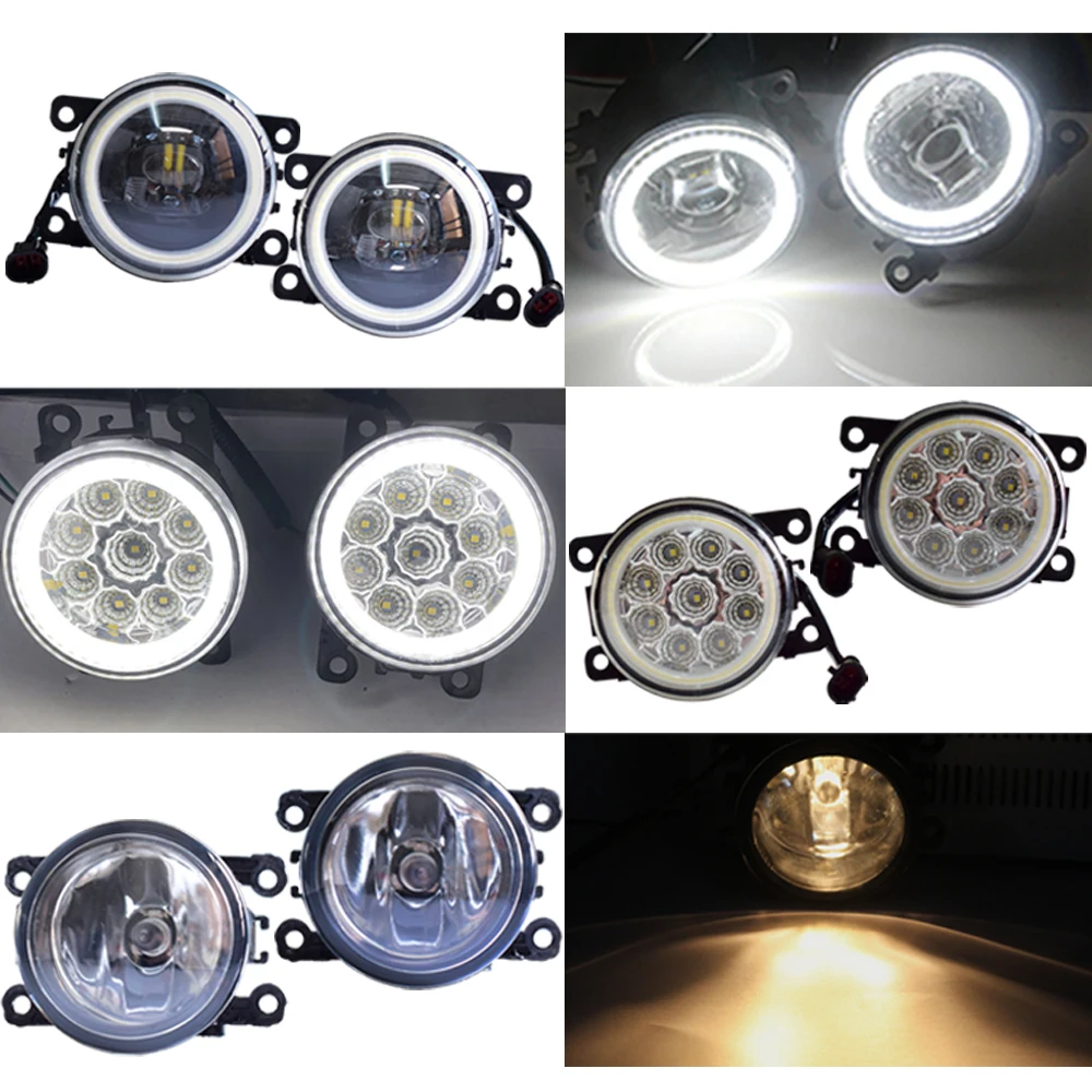 

LED Fog Lights For Peugeot 207 CC Convertible WD_ 2007-2012 Fog Lamp Assembly Super Bright Halogen Fog Light 2pcs