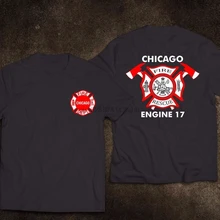 Новая футболка с пожарным из Chicago Department 17