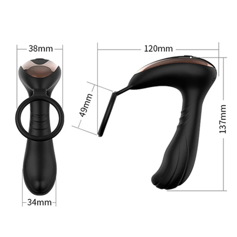  Toysdance vibrador de Control remoto inalámbrico para hombres USB recargable estimulación Anal jugu