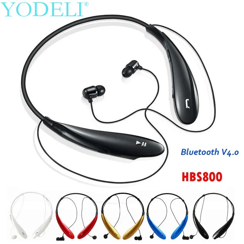 

Yodeli HBS-800 Wireless Bluetooth Headphones Neckband Sport Wireless Earphone Handsfree Headset with Mic for Phone iPhone Xiaomi