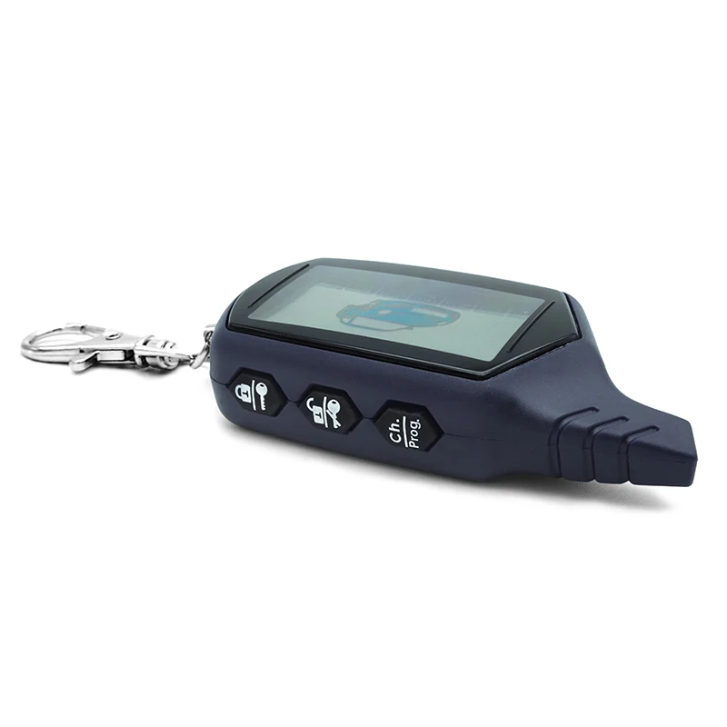 

2-way B9 LCD Remote Control Keychain for Russian Vehicle Security Car Alarm System Twage Starline B9 Key Chain Fob Engine Start
