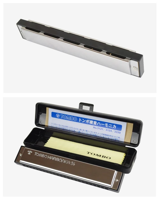 Tombo 3124 Tremolo armonika 24 delik 48 ton Blues Harp a z Organ