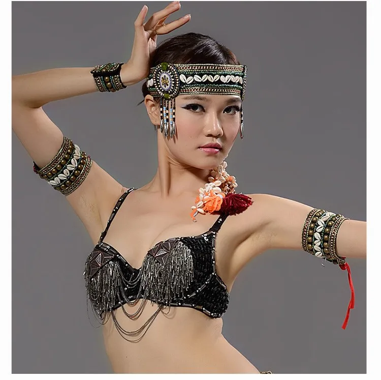 Принадлежности для танца живота для танца племенного представления танцевальная одежда для танца живота