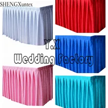 Дизайн Дамаск Jacqaurd Юбка для стола для свадьбы Скатерти украшения