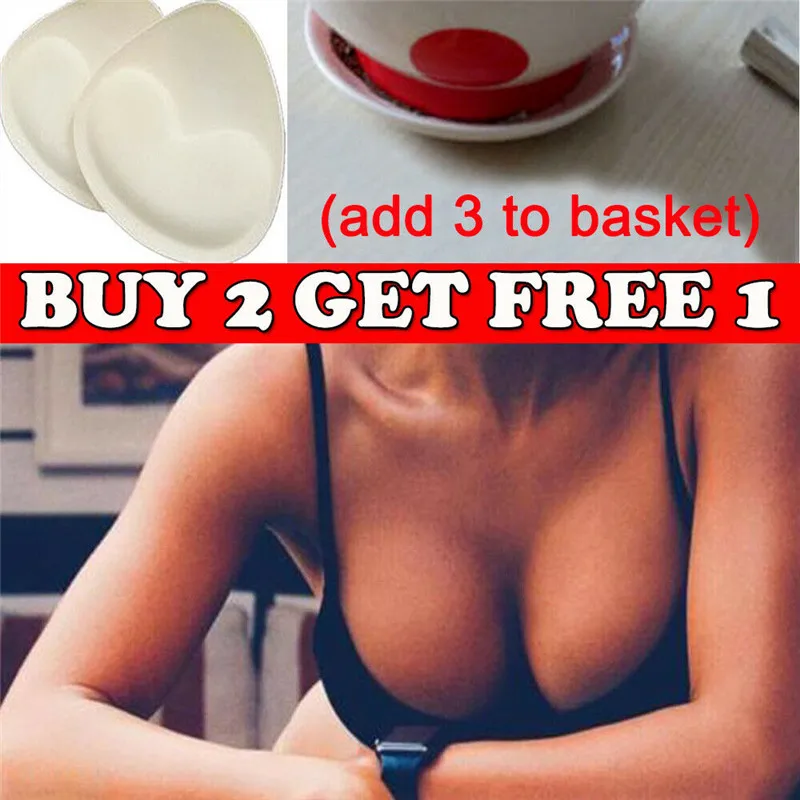 

1 Pair Women Summer Swimsuit Padding Inserts Sponge Foam Bra Bikini Insert Chest Pads Chest Cup Breast Bra Insert for Swimwear 3