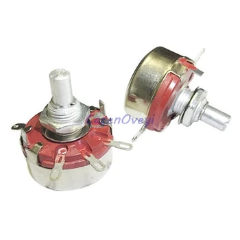 

5pcs/lot WTH118 2W 1A Potentiometer 10k ohm WTH118-2W Round Shaft Carbon Rotary Taper Potentiometer