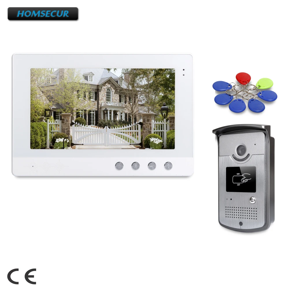 

HOMSECUR 10.1inch Wired Video Door Phone Intercom System With Ultra-large Screen Monitor : XC001+XM101-W