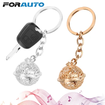 

FORAUTO Car Keyring Gold Silver Bell Keychain Key Ring Creative Key Holder Car-styling Auto Accessories