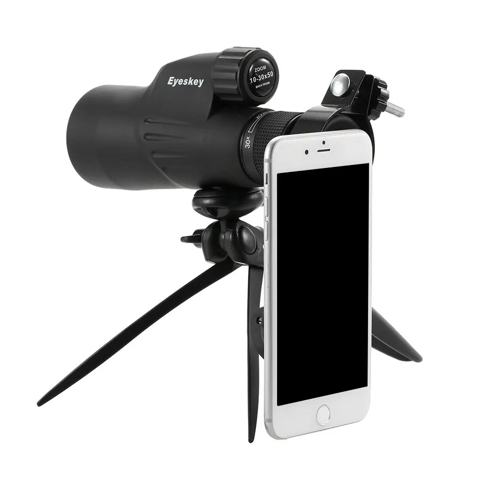 Eyeskey Spotting Scope Adapter Monocular Telescope Phone Mount Holder Hunting Camping Scopes Phone Mount for Travel Birdwatching