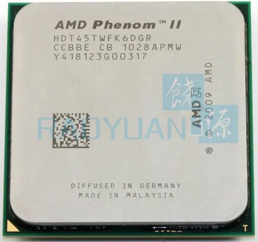 

AMD Phenom II X6 1045T - HDT45TWFK6DGR 2.7GHz Six-Core CPU Processor Socket AM3