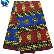 LIULANZHI Африканские Восковые ткани 100 хлопок Африка вощеная ткань с Африканским узором на заказ 6 ярдов многоцветный Новое поступление продуктов YL1110-YL1127