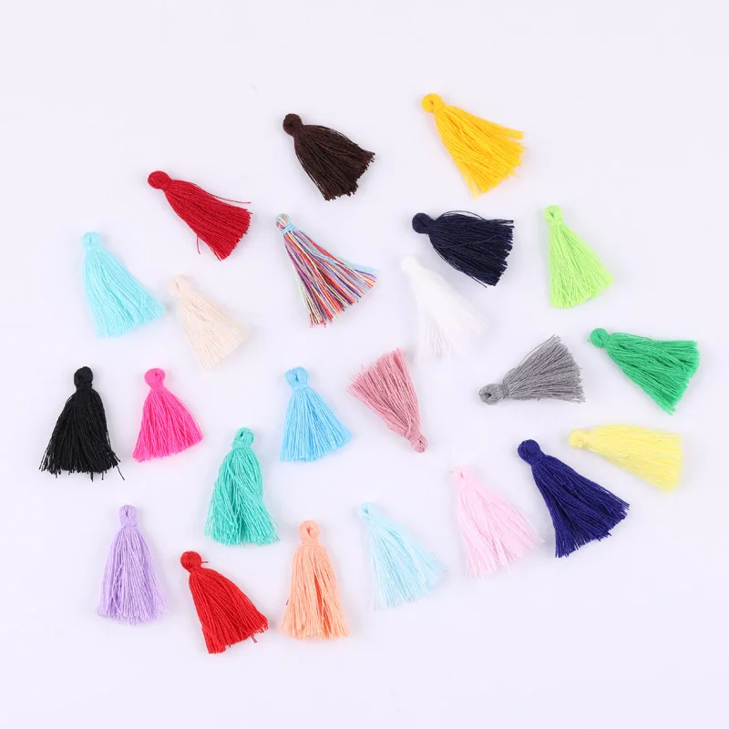12 шт Труба Мини хлопок кисточка Подвесные серьги шт|cotton tassel|trumpet earringstassel cotton |