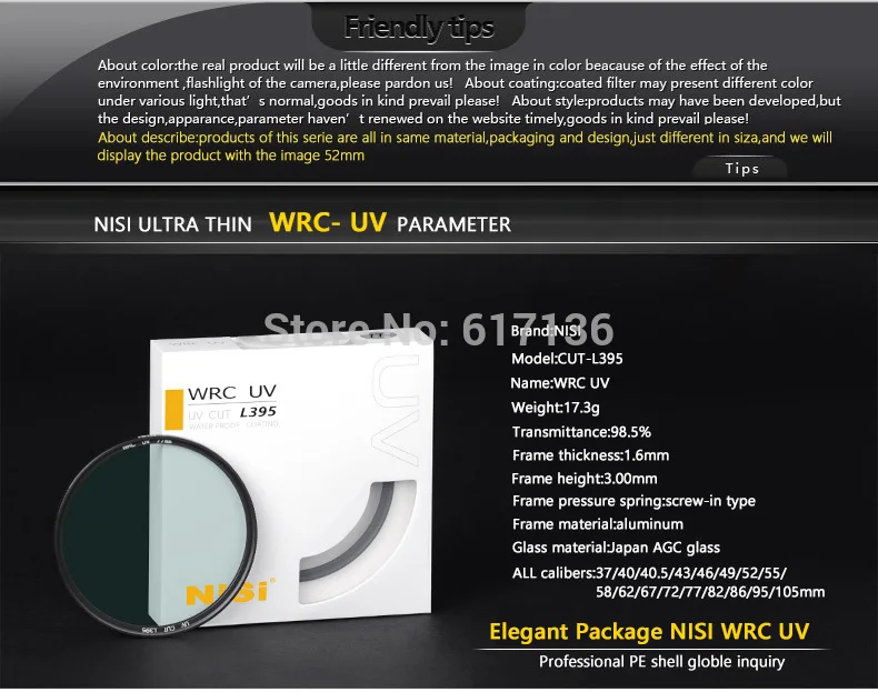 37 40,5 46 49 58 62 67 72 77 82 95 мм SMC UV L395 cut mcuv фильтр для объектива протектор для камеры canon nikon pentax sony fuji
