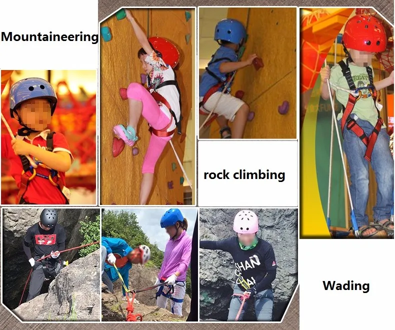 Детский ремень безопасности для скалолазания, страховой ремень, защитный пояс, шлем для альпинизма, спасательный трос