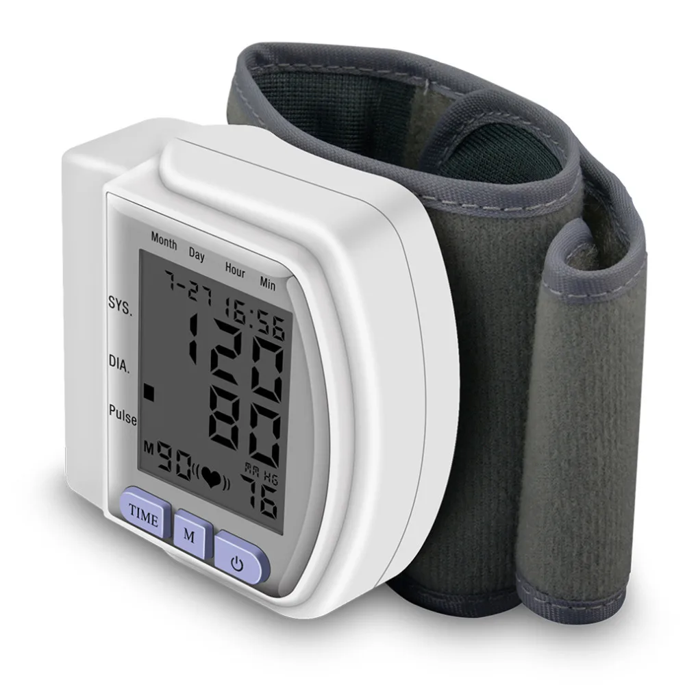 

Digital wrist bp Blood Pressure Monitors meters tonometer sphygmomanometer cuff automatic health care monitors new