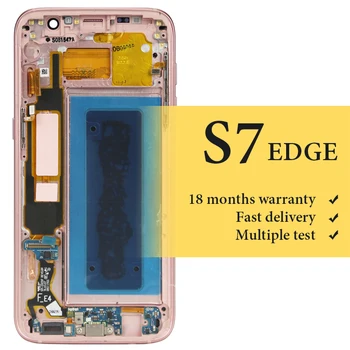 

For mobile phone G935F lcd with frame For S7 edge lcd display OEM quality lcd screen assambly replacement digitizer