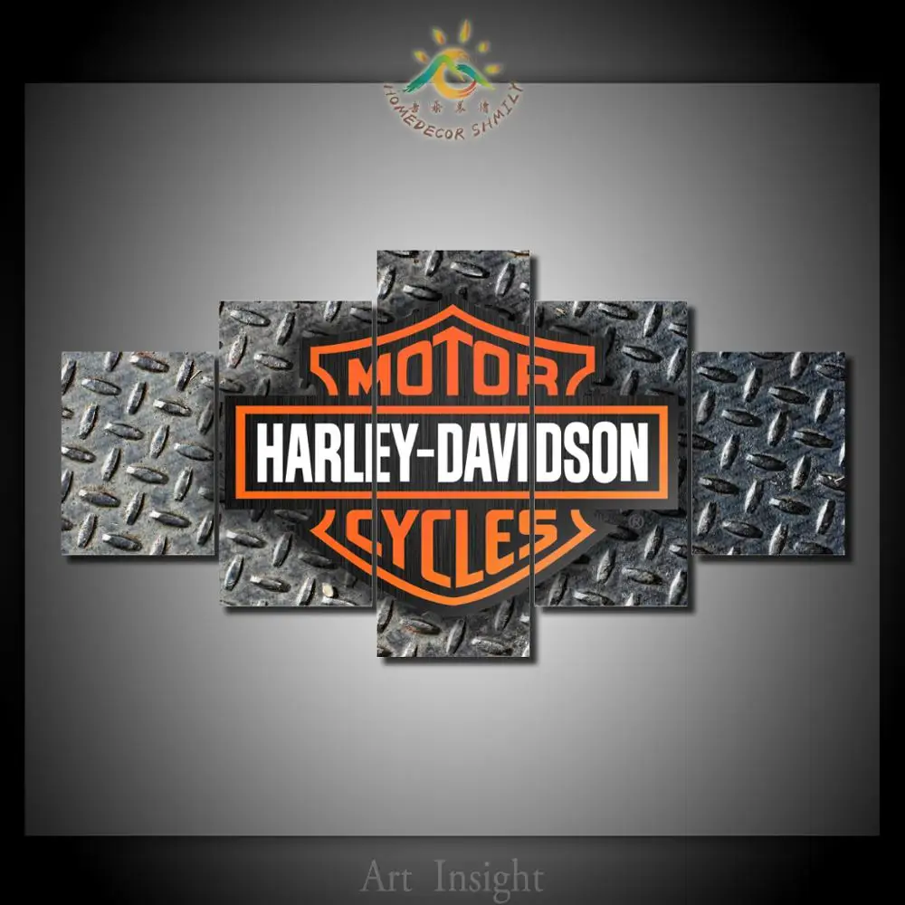 Harley Davidson Themed Theater Steel Wall Art Motorcycle Garage Within Harley Davidson Home Decor