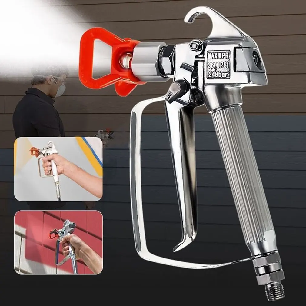 

Professional Airless Paint Spray Gun Airbrush 3600PSI High Pressure No Gas Sprayer Spraying Painting Hine For Titan Wagner