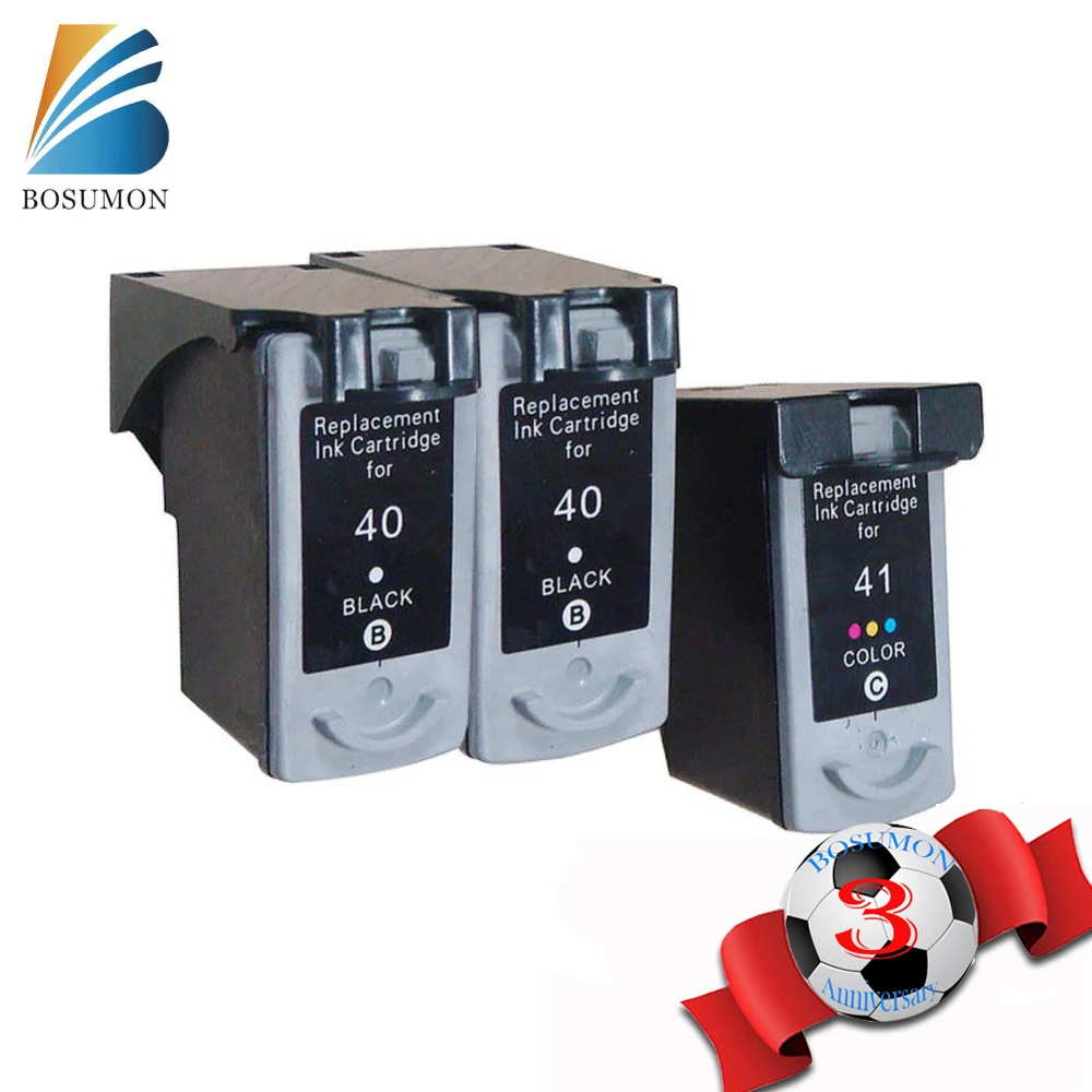 

3 pcs 40 41 printer cartridge for Canon pg 40 XL cl 41 XL for Canon PIXMA IP2500 IP2600 MX300 MX310 MP160 MP140 MP150