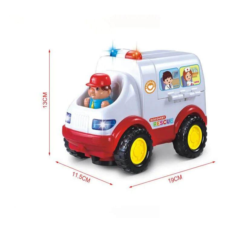 Ambulance Rescue Vehicle with Various Medical Equipment, Lights Music and Medical Sounds Driver and Patient Toy Set For Kids Children (5)