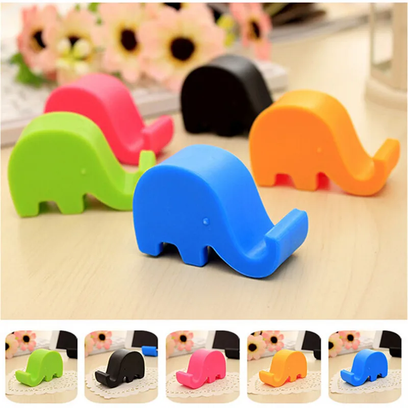 Colourful Universal Mini Elephant Smart Phone Table Desk Mount Stand
