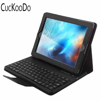 

CucKooDo Magnetically Detachable Hidden Wireless Bluetooth Keyboard Folio PU Leather Case For Apple iPad Pro 9.7" Inch (2016)