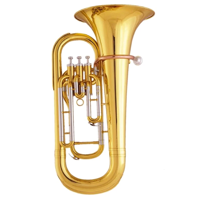 3 поршня Euphonium Bb ключ латунные рожки с ABS корпусом и мундштук музыкальные