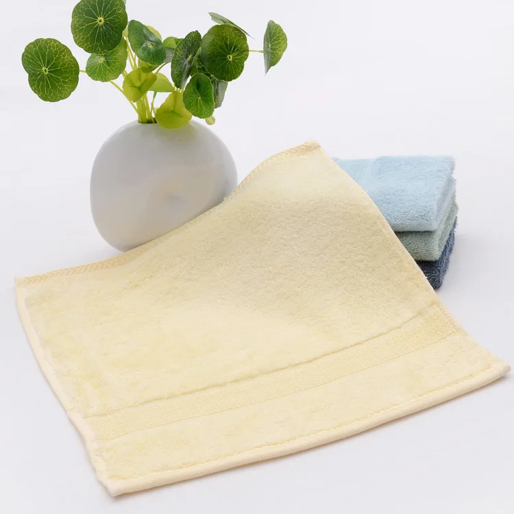 Полотенце для рук s 34X34 см бамбук Гладкий маленькие дети детское полотенце для лица toallas супер мягкий детские носовые платки полотенце ванная комната 1 шт - Цвет: AS Photo