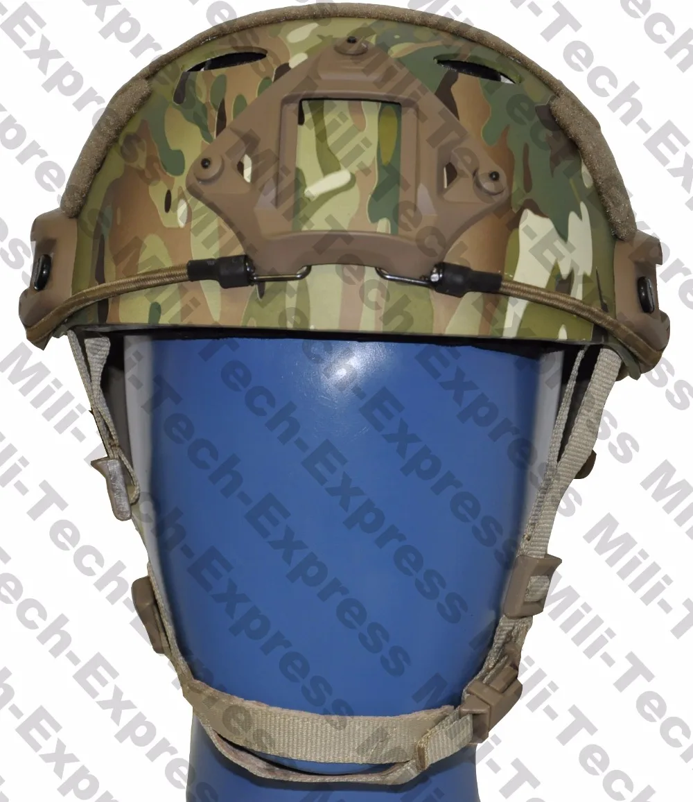 MILITECH FAST MC PJ Carbon Style Vented Airsoft Tactical Helmet Ops Core Style High Cut Training