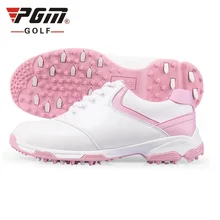 Pgm/женские нескользящие туфли для гольфа с хорошим захватом; Водонепроницаемая дышащая Спортивная обувь; Профессиональные Нескользящие кроссовки для гольфа; AA10093