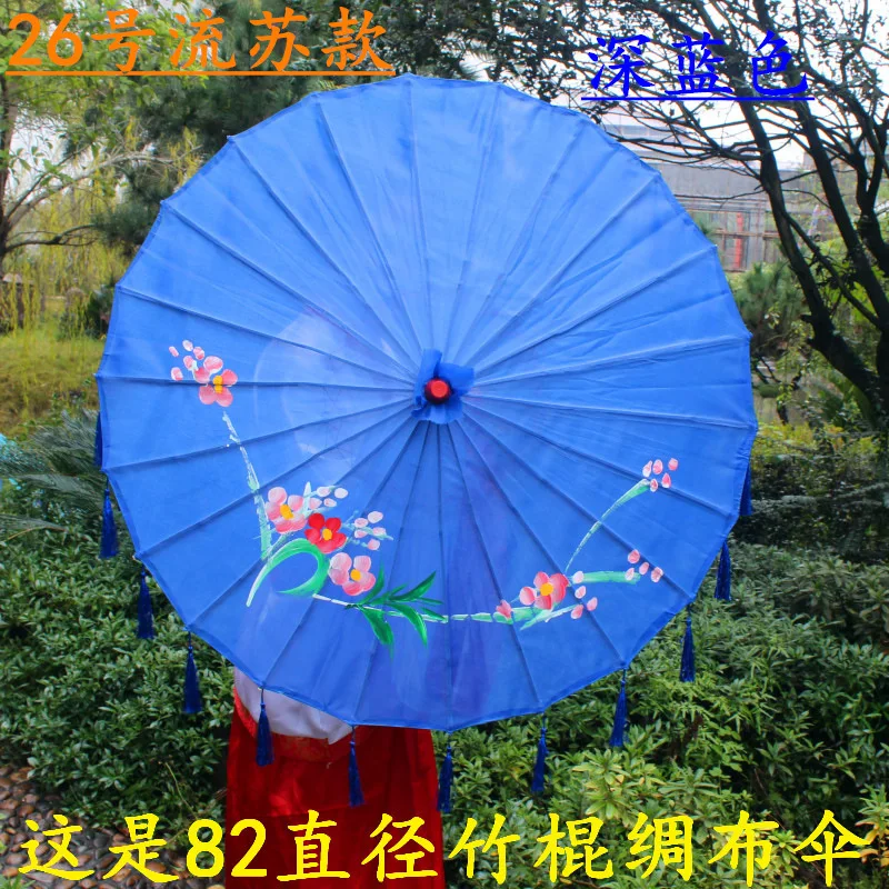 Шелковый непромокаемый классический в стиле ханьфу смазанный бумажный зонтик для фотосъемки реквизит танцевальный зонтик винтажный зонтик косплей китайский макияж часть