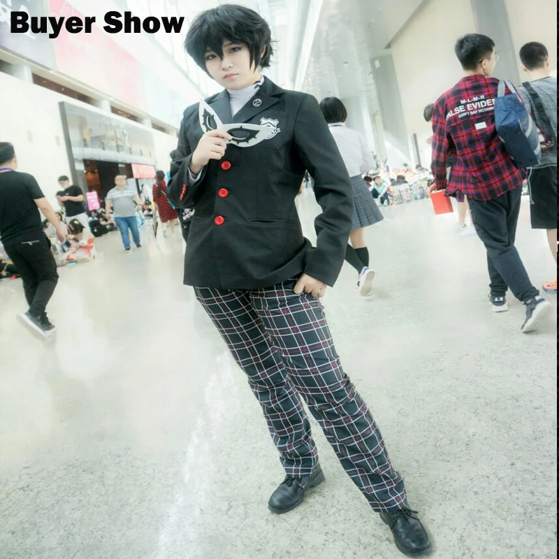 Coshome Anime Persona 5 Joker Akira Kurusu Cosplay Costume Men Women Top Pants Set School Girls Uniforms For Halloween Party Anime Costumes Aliexpress