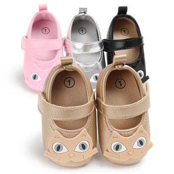 

Spring and Autumn 0-1 years old girl baby soft cat head accessories soft bottom princess shoes baby toddler shoes