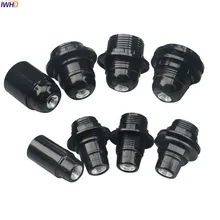 IWHD Пластик штуцер Douille E27 E14 патрон держатель лампы 110-220 V Portalamparas E27 держатель для лампы светодиодный Ретро Винтаж UL CE