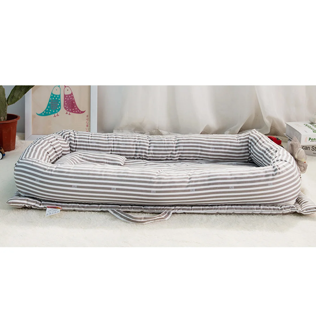 Детская кроватка портативная люлька детская дорожная Складная бионическая кровать Младенческая лежак детское тканевое гнездо сумка для