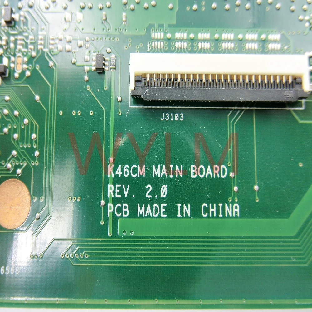 low cost  K46CB With I7 CPU GT740M 2GB mainboard For ASUS A46C K46C K46CB K46CM laptop motherboard 100% Teste