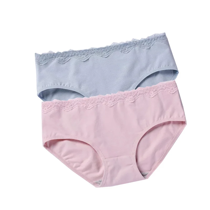 

DEWVKV Hot Sale Lingerie Pure Color Underwear Panties women Cotton Boyshorts Women Low-rise New Arrival Sexy Lace Panties R