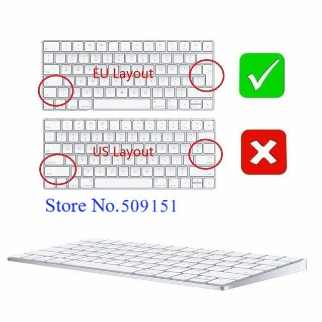 Силиконовый чехол для клавиатуры Apple Magic защитный Mac 2 беспроводная клавиатура