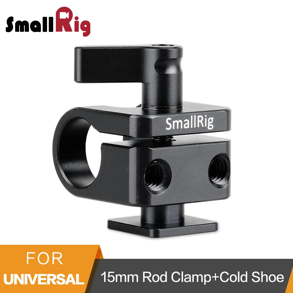 Abrazadera De Varilla SmallRig para conectar su monitor o EVF a cualquier 15mm Varilla 960