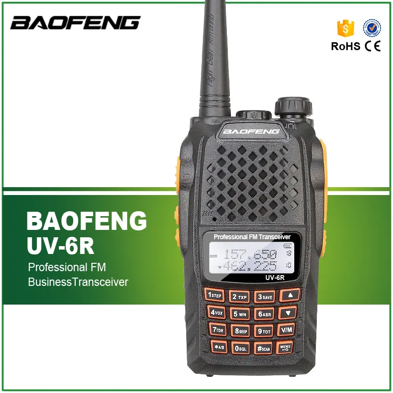 

Baofeng UV-6R Walkie Talkie Two Way Radio Dual Band Vhf Uhf for CB Radio Station Professional Dual Frequency Wirelesss UV 6R
