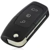 Jingyuqin 3 bouton rabattable modifié non coupé voiture blanc clé coque télécommande Fob couverture pour Ford Focus Fiesta C Max Ka ► Photo 2/6