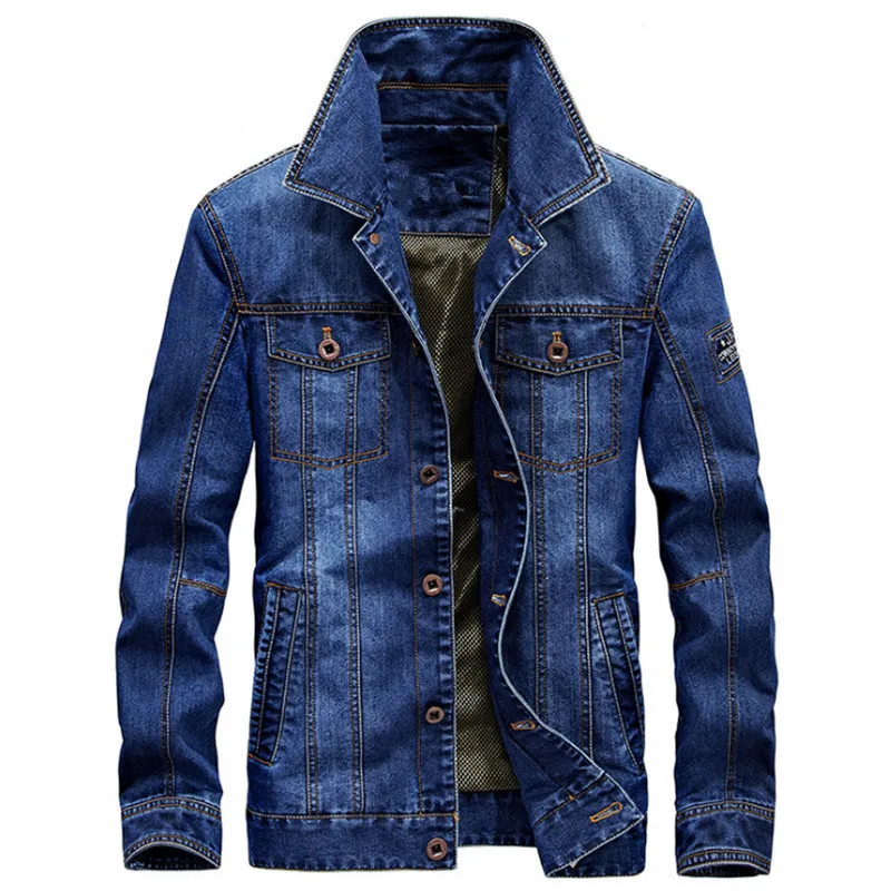 Aliexpress.com : Buy Denim Jacket Men 2017 New Hot Lapel Denim Jacket 4XL Solid Color Blue 
