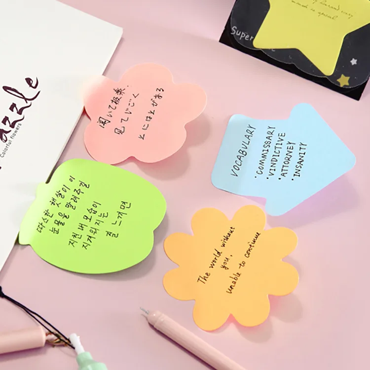 

40 PCs Stationery Cute Fruit Note Poster Candy-colored N-times Post-it Notebook Message Poster