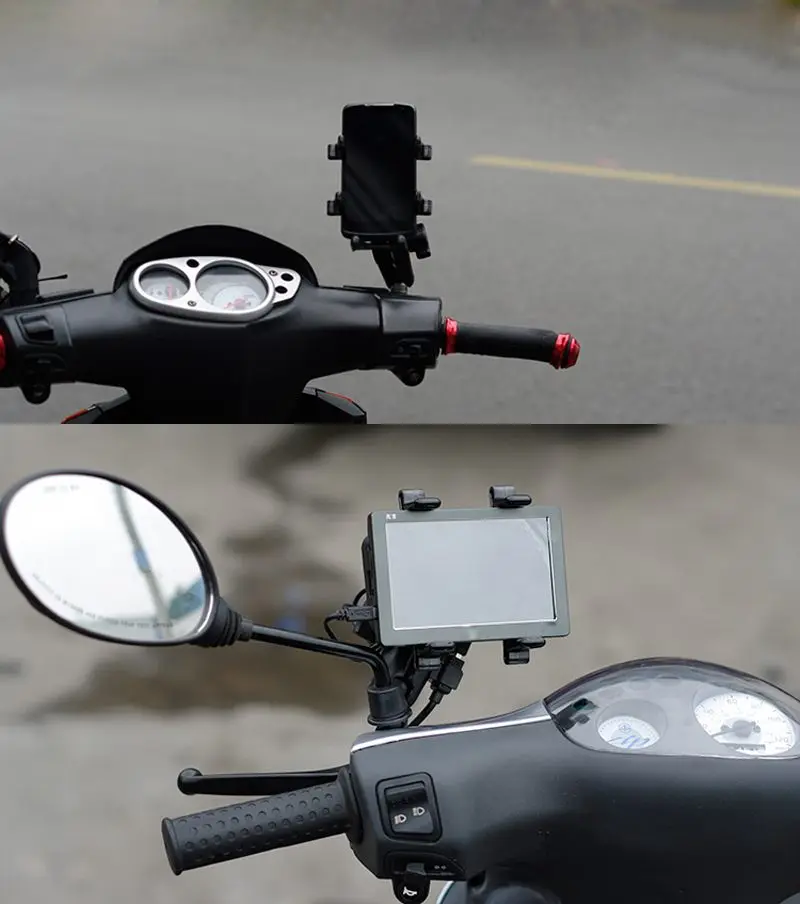 OUTERDO портативный черный велосипед держатель с т головкой для телефон 5,7 дюйма переговорные прибор GPS до стойки велосипеда Велоспорт
